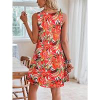 Nuevo vestido de verano con escote en V, tirantes y estampado para vacaciones. - details 2