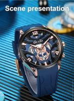 Reloj de Cuarzo de Lujo para Hombres Megir Correa de Silicona Reloj Deportivo de Ejército Impermeable Estilo de Negocios - details 7
