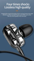 4D Dual Drive Hifi Heavy Bass Music Wired Earphones 3.5MM AUX Stereo In-Ear With Mic Earbuds Sports Running Gaming Headsets - details 2