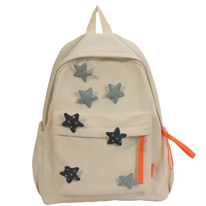 Mochila Estrella de Cinco Puntas Estilo Coreano Hecha en Casa Fresca y Dulce Bolsas y Viajes - 1