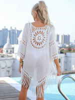 Vestido ligero de playa para mujer, traje de baño de ganchillo, túnica envolvente para trajes de baño, fiestas en la piscina de verano y ropa de resort, cubierta de natación de secado rápido - details 11