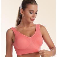 Sujetador deportivo de color sólido para mujer, top de fiesta, gimnasio, yoga, entrenamiento atlético, suave, acolchado - details 14