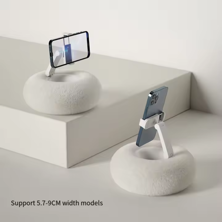 Cuddle phone holder 2 en 1, soporte giratorio para teléfono para retransmitir en directo Tik Tok, ver la tele y películas - 1