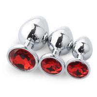 Juego de Plug Anal de Metal 3 Pcs Set para Mujeres/Hombres/Parejas Juguetes Sensuales para Adultos - details 9