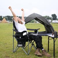 Silla Plegable Support Padd con Portavasos Portátil para Exteriores, Deportes, Picnic, Poliéster, Negro, 1 - details 1