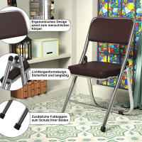 Rcynview Silla Plegable  Versátil y Cómoda para Cocina, Interior, Exterior, Sala de Conferencias - details 2