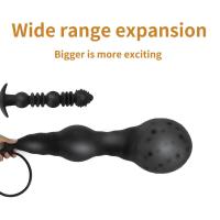 Leten Iatable consolador masaje de próstata partícula enorme enchufe cuenta dilatador vaginal juguete sexual anal adulto - details 5