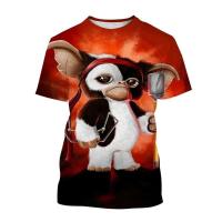 Camiseta con estampado 3D de película de terror navideña Grems para hombre y mujer, camiseta de talla grande con movimiento de monstruo títere, transpirable de secado rápido - details 1