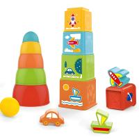 14Pc Baby Stacking Cups Toys Children Building Blocks Educational Toy Color Recognition Shape Matching for Babies over 18 Months - details 0