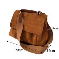 Bolsa Grande de Capacidad en Cuero PU Estilo Casual con Correa de Bandolera Tote Bolsos de Mensajero de Lujo - details 8