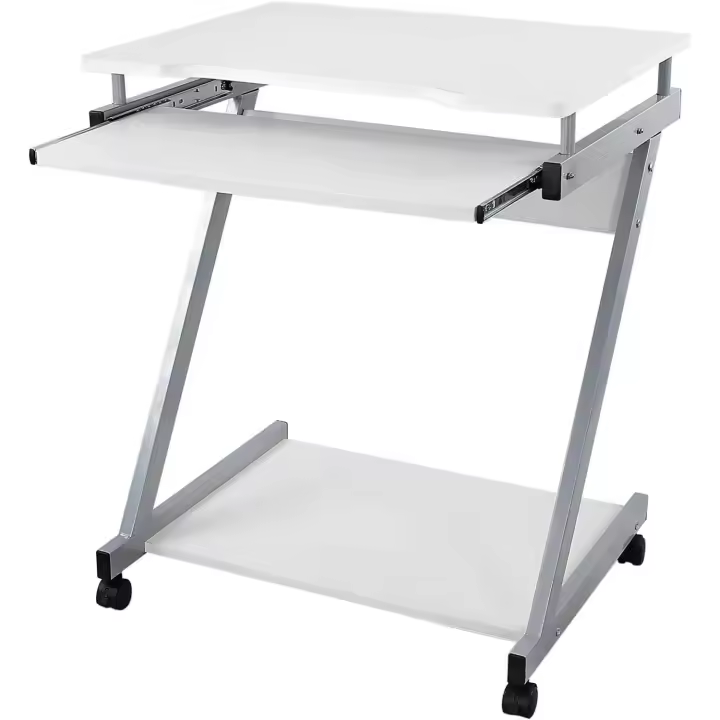 Escritorio de la Computadora, Mesa de Ordenador en Forma de Z, Escritorio para Hogar o Oficina, Negro LCD811B - 1