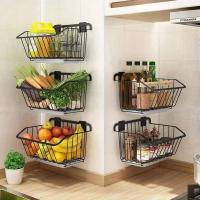 Cesta de acero inoxidable, organizador de iluminación para frutas y drenaje, estante para verduras y especias montado en la pared, utensilios de cocina - details 2