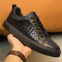 Zapatos de cuero tejidos a mano, zapatos de estilo británico para hombres - details 13