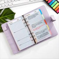 Hoja de presupuesto de recarga de cuaderno, ahorro de dinero, hoja suelta mensual semanal, papel interior, tamaño A6, carpeta espiral de 6 agujeros, página interior - details 5