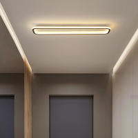 Luz de techo minimalista moderna, luces nórdicas, tira larga de luz para pasillo, guardarropa, entrada, pasillo - details 3