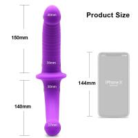 Leten U forma grande realista consolador vagina anal mujeres gay lesbianas doble extremo dong juguetes sexuales artificiales - details 2