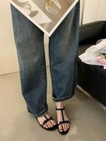 Nuevo estilo de hadas palabra romana con sandalias zapatos de mujer sandalias planas ropa de verano zapatos de playa con punta abierta - details 11