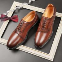 Zapatos formales de cuero genuino para hombres y zapatos casuales de boda Oxford, zapatos de altura de negocios - details 8
