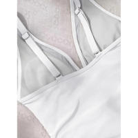 Bañador negro de una pieza para mujer, traje de baño de realce con Control de barriga, Tankini de una pieza - details 13