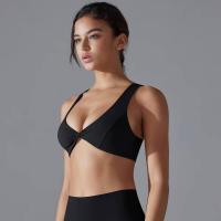 Chaleco de nailon de color sólido para yoga para mujer, sujetador deportivo transpirable, secado rápido - details 12