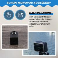 Mini trípode de aleación de aluminio Cnc para deportes al aire libre, adaptador de Base para cámara, accesorio de monopié de tornillo de 1/4 pulgadas - details 6
