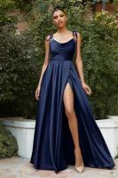 Vestido vaquero tres elegantes para mujer, cuello alto, espalda descubierta, cremallera trasera, estilo formal, moda cómoda 2025 - details 6