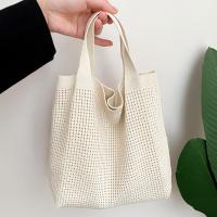 Bolso tejido hueco informal de gran capacidad, bolso de mano tejido para playa, bolso de mano de estilo perezoso, bolso trenzado para axila para mujer y niña - details 7