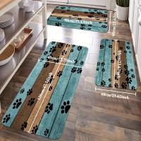 Alfombra de Franela para Mascotas de Secado Rápido Absorbente, Resistente a Manchas, Antideslizante para Perros y Gatos Entrada de Puerta - details 0