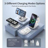 Estación de carga 3 en 1 para iPhone, cargador magnético fuerte para Apple Watch con luz - details 1