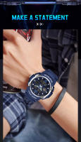 Relojes para hombre con cronógrafo y calendario con esfera - details 12