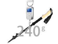 Palo De Camuflaje Ultraligero De Aluminio Para Senderismo Y Escalada 135CM Plegable Con Mango De Goma Y Punta De Acero Carbono-Tungsteno - details 2