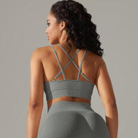 -Mujeres deportivas sexys, sujetador de belleza para gimnasio, entrenamiento, correr, yoga - details 28