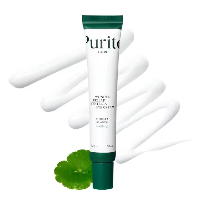 PURITO Centella Crema sin perfume, Centella coreana, Piel sensible, Calmante, Crema facial para ojos para rostro, Ojeras, Arrugas, - 1