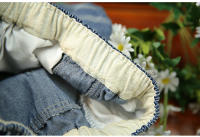 Pantalones vaqueros rasgados de gran tamaño para mujer, Jeans elásticos Vintage con bordado de ocio, moda de verano - details 5