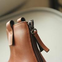 Botas cortas antideslizantes para niñas, zapatos de cuero informales versátiles, suaves, estilo coreano, británicos, Otoño, 2024 - details 8