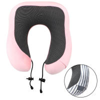 Almohada De Viaje Suave En Forma De U Para Cuello Con Memoria De Espuma Almohadilla De Soporte Para Cervical Uso En Avión Y Hogar - details 6