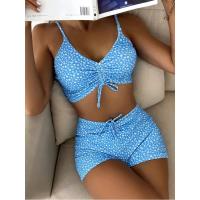 Bikinis de cintura alta para mujer _ bañadores con botones _ bañadores con motivos florales _ bóxers - details 7