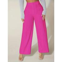 Pantalones de pierna recta para mujer, cintura alta, ropa blanca elegante, pantalones de moda coreana - details 7