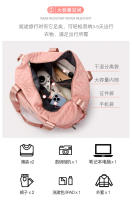 Bolsa deportiva para fitness Separación en seco y húmedo para mujer Ligero de gran capacidad Portátil Bolsa de viaje de corto recorrido Bolsa de equipaje independiente para jaula de zapatos - details 9