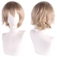 Pelucas sintéticas rectas cortas universales, extensión de cabello falso, peluca colorida para Cosplay, pelucas de fiesta de Anime rojas en capas, juego de rol - details 14