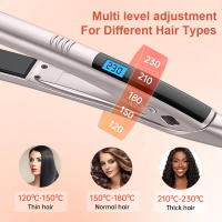 Cuida tu Cabello con Iones Negativos Férula Eléctrica para Cabello Liso y rizado - details 1