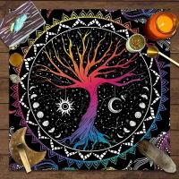 Decoración de brujería y astrología del Tarot del Árbol de la vida, papel tapiz de altar de adivinación de arte mágico de cartas de oráculo, 1 pieza - details 0