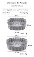Moldes freidora de aire, bandeja para hornear cuadrada plegable,bandeja de silicona - details 1