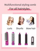 Para secador de pelo 5 en 1, juego de peine caliente, plancha rizadora profesional, herramienta de estilismo, secador de pelo para el hogar - details 7