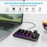 Teclado de programación ro personalizado, periférico con Bluetooth, RGB, 12 teclas, copia y pasta, Mini botón para juegos, mecánico, Hotswap, ropad - details 2