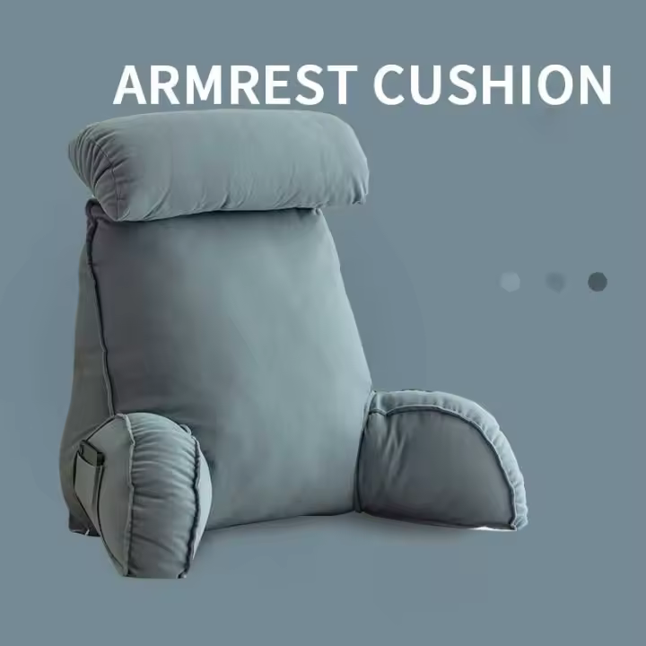 Almohada de Cabeza de Triángulo Almohada de Descanso Lumbar de Poliéster/Algodón - 1