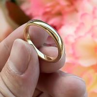Anillo de Tungsteno con Baño de Oro de 18K, Regalo Perfecto de Compromiso/Boda, simple, el Amor Eterno de - details 0