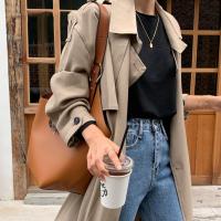 Elegante y simple nicho bolso de mujer bolso del cubo, bolso oblicuo del palmo del hombro del viaje de gran capacidad - details 5
