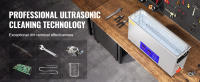 SucceBuy Limpiador ultrasónico de pistola de 10 L, máquina de limpieza digital de 300 W con calentador y temporizador, limpiador por ultrasonido de 40 kHz para piezas de pistola, balas, suministros militares - details 1