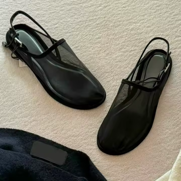 Sandalias de Malla Transpirable para Mujer Zapatillas de Cabeza Redondas Casuales de Verano - 1